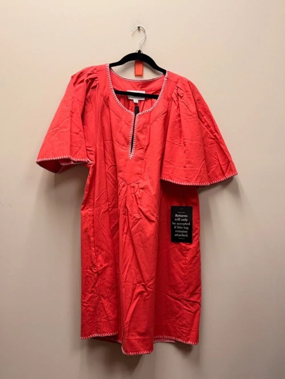 POMANDER PLACE Poppy Stitch Finley Flutter Sleeve Dress Size XXL NWT